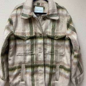 American Eagle women plaid flannel jacket